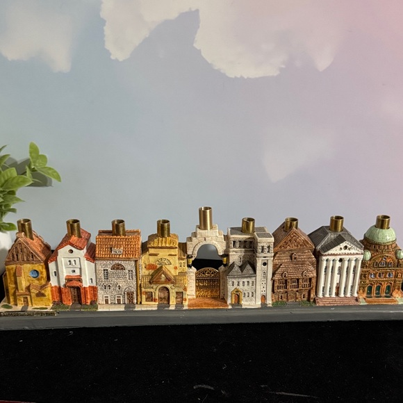 "Lost Synagogues of Europe" Hanukkah Menorah, also known as a hanukkiah. - Picture 7 of 12